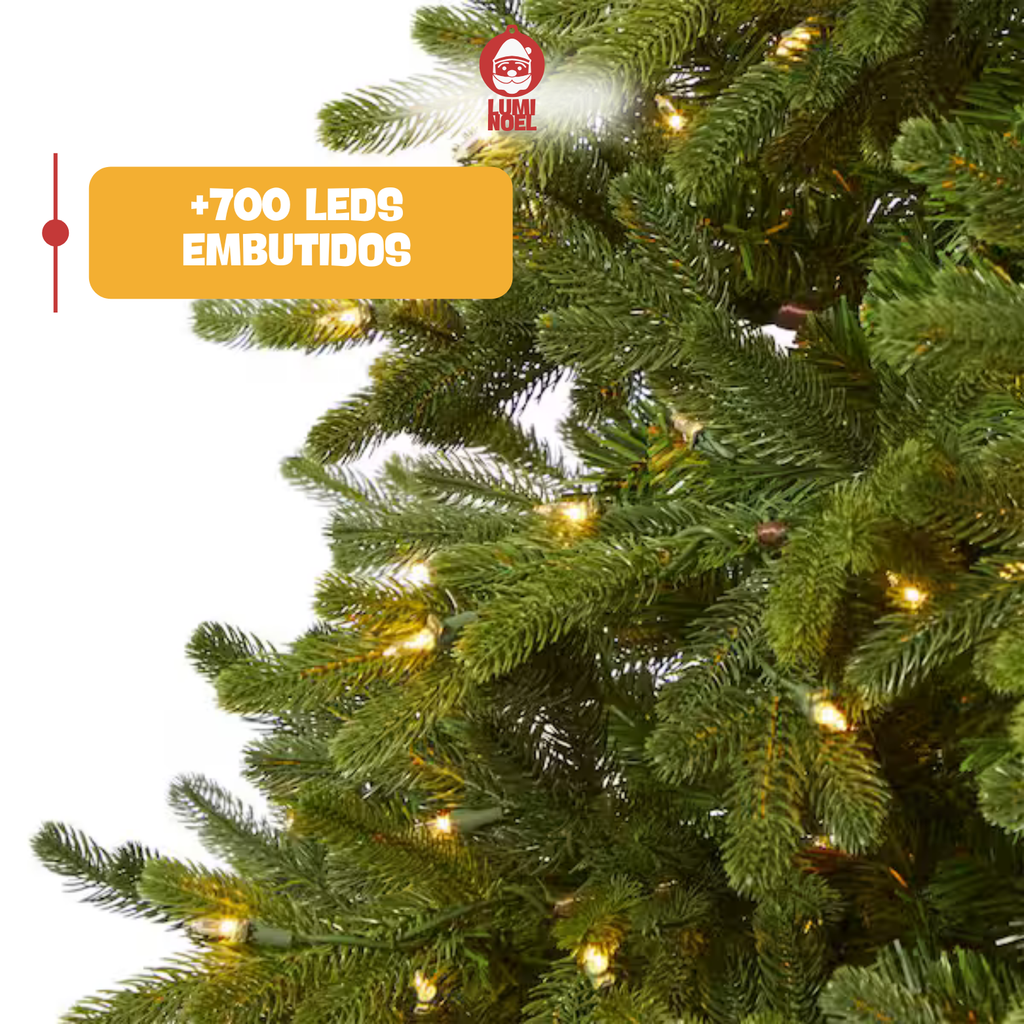 LumiNoel ™ - Árvore de Natal Premium com LEDs Embutidos