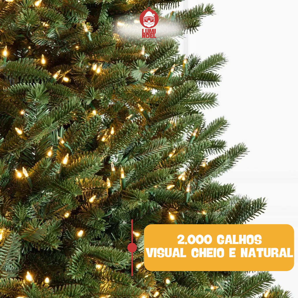 LumiNoel ™ - Árvore de Natal Premium com LEDs Embutidos