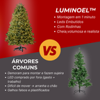 LumiNoel ™ - Árvore de Natal Premium com LEDs Embutidos