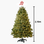 LumiNoel ™ - Árvore de Natal Premium com LEDs Embutidos