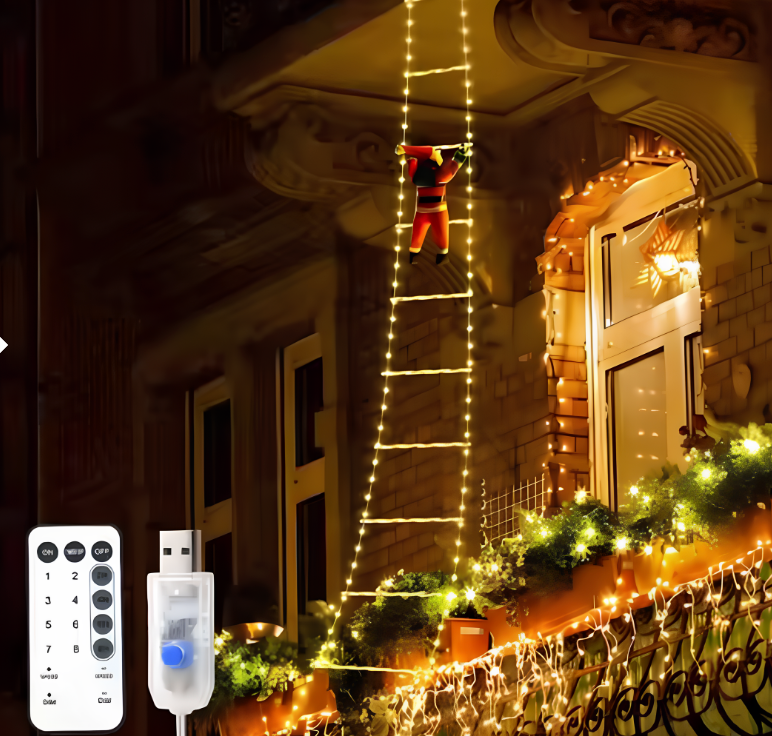 Papai Noel Encantado - Sobe & Desce Escada + Brinde!