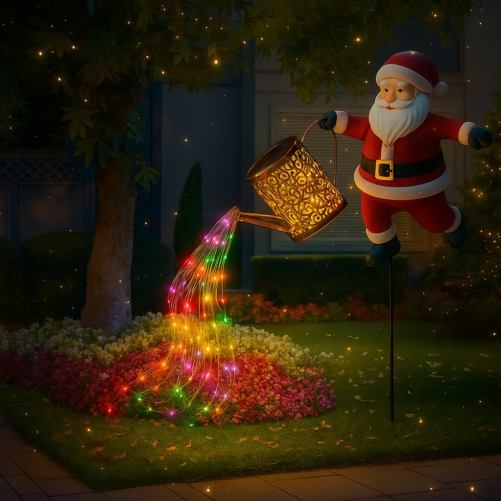 [Compre 1 Leve 2] - Papai Noel Regador iluminado + Brinde!