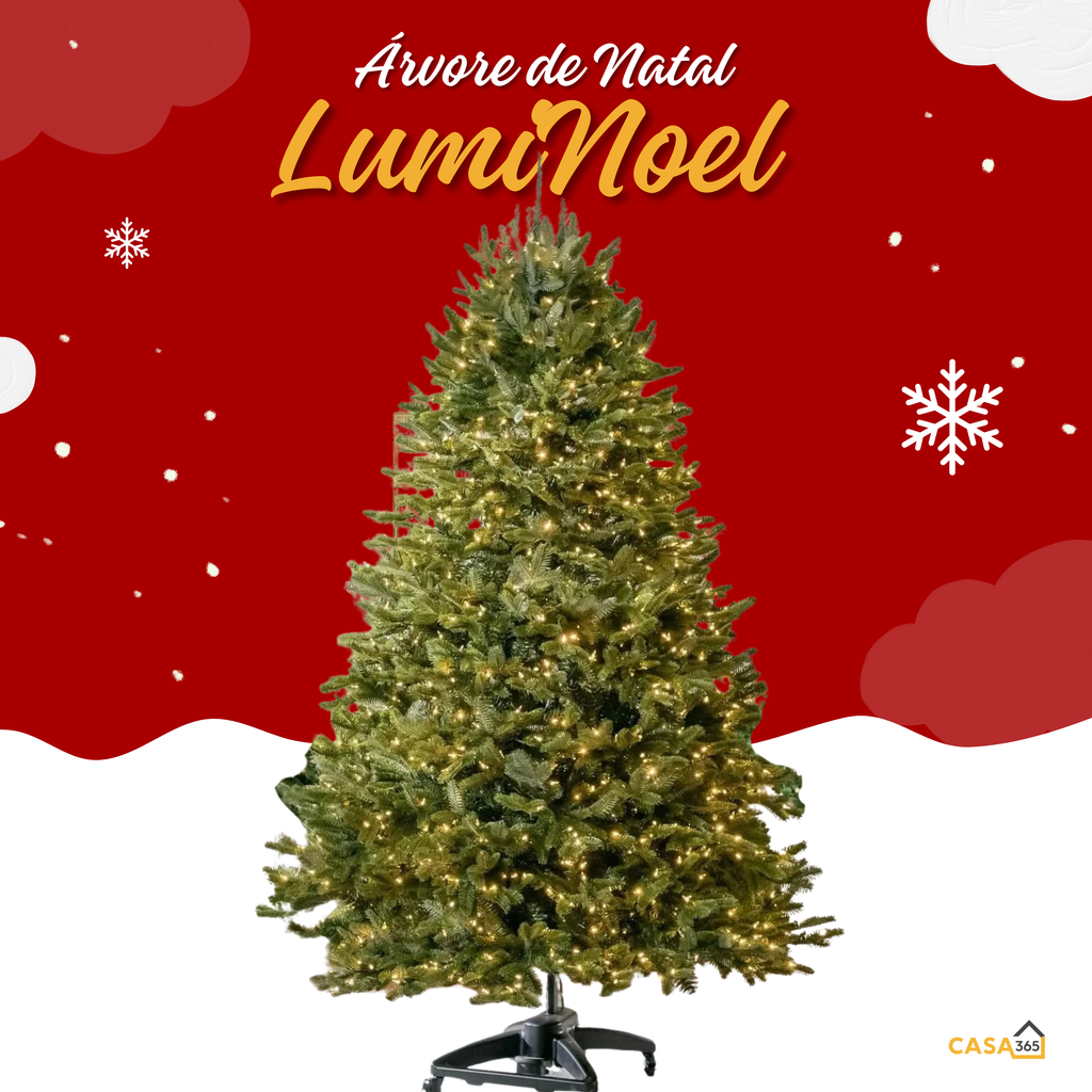 LumiNoel ™ - Árvore de Natal Premium com LEDs Embutidos